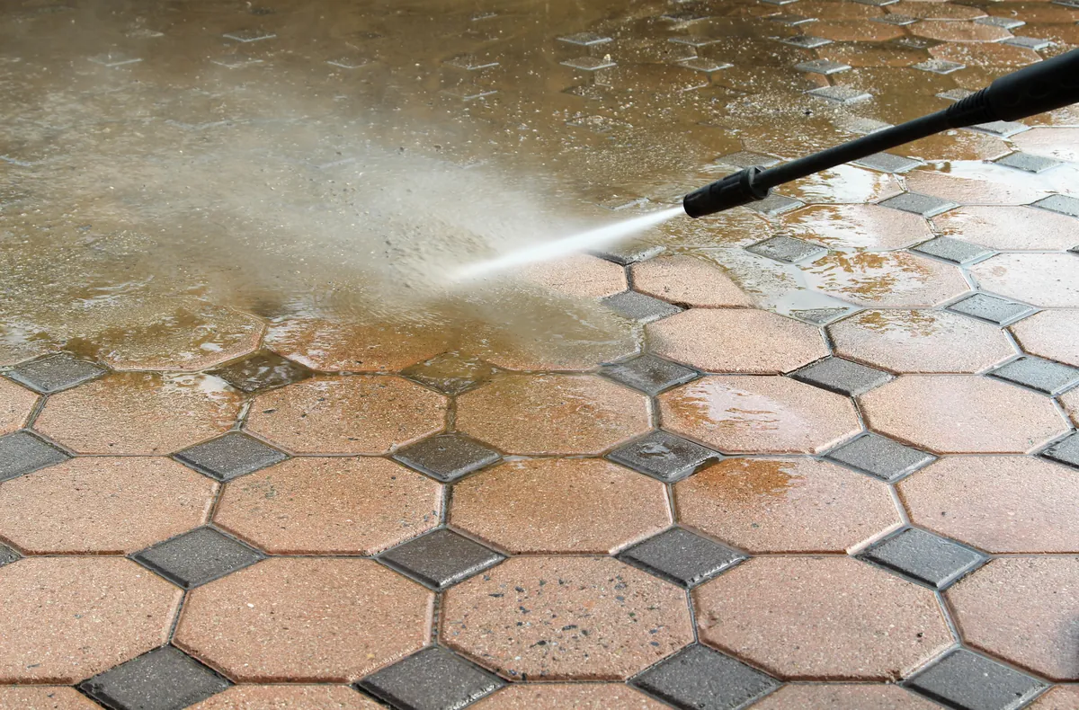 Surface-cleaning patio pavers